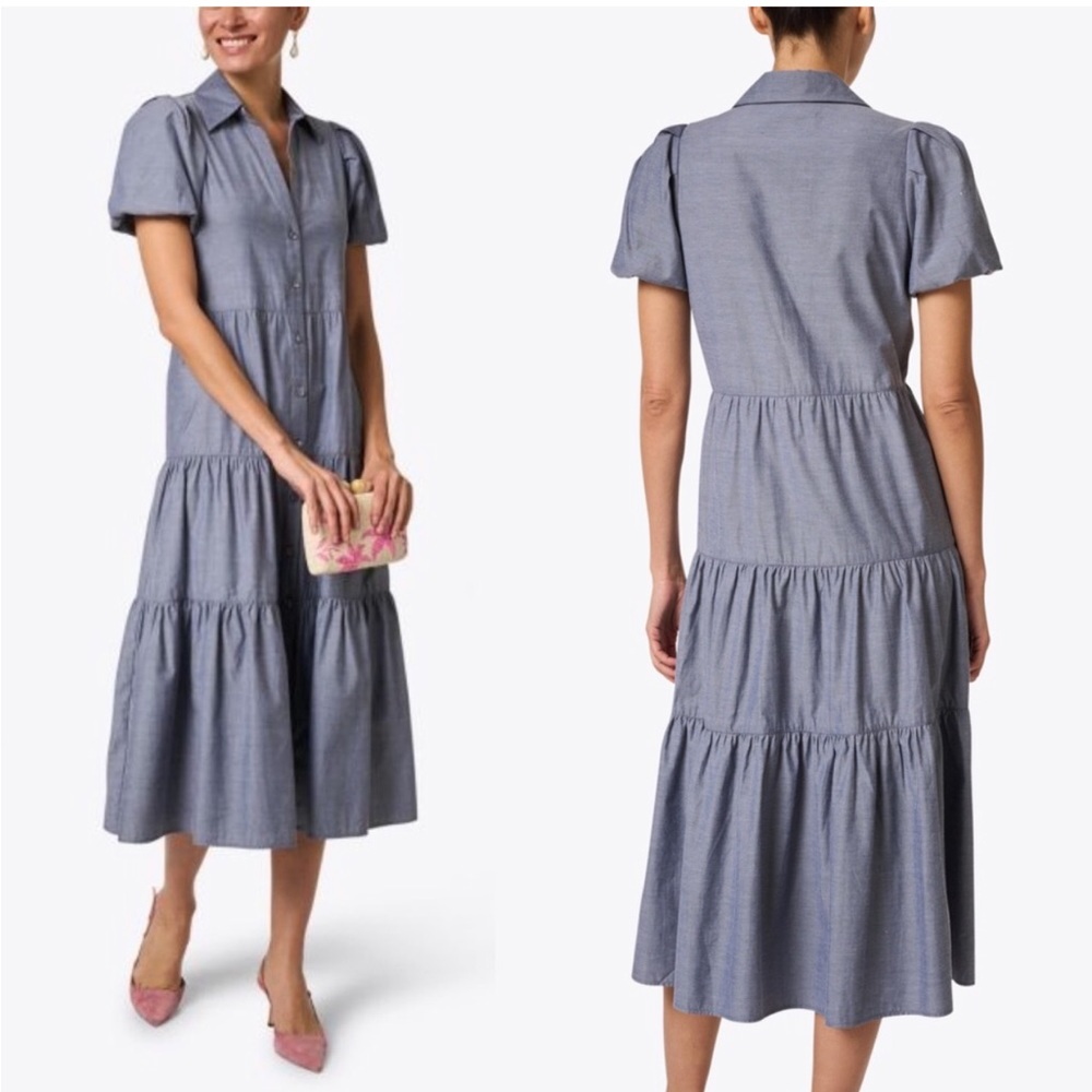 ⭐️NWOT Brochu Walker Havana Dress Washed Slate large⭐️